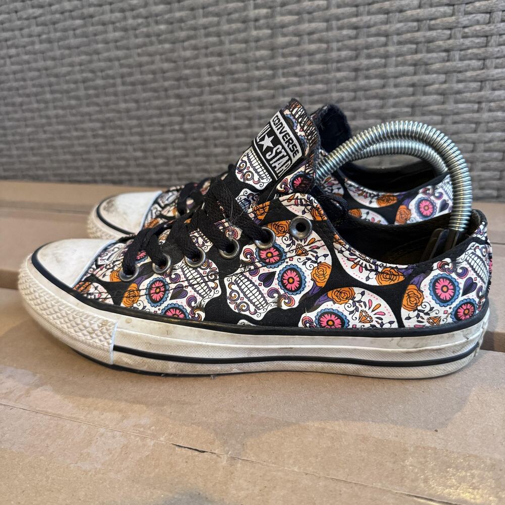 Converse Chuck Taylor All Star‎ Day of the Dead Low Top Shoes W7 M5 154893F - Picture 2 of 7